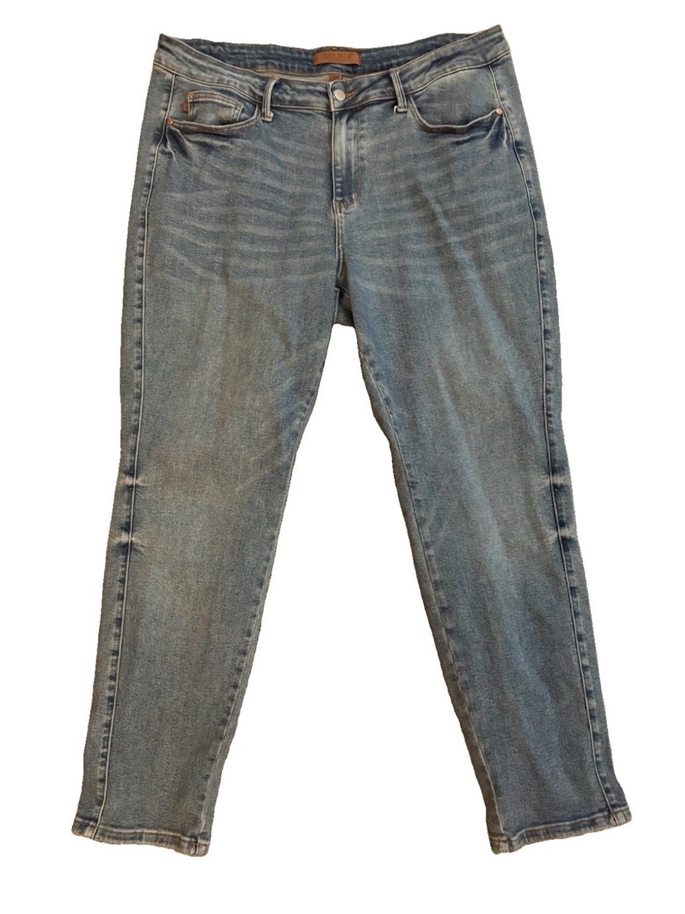 Judy Blue Women's Light Faded Blue Straight Leg Jeans